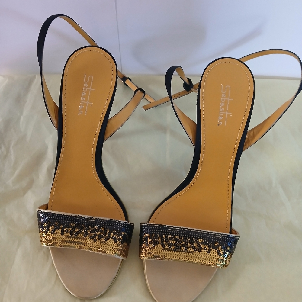 Sebastian Sequin Bling Fire Heels